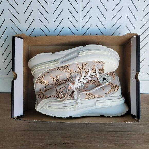 ❤️Converse Rare Legacy CX Platform Hi Leopard Sz 12 Women's Shoes Beige A06820C - Picture 7 of 11